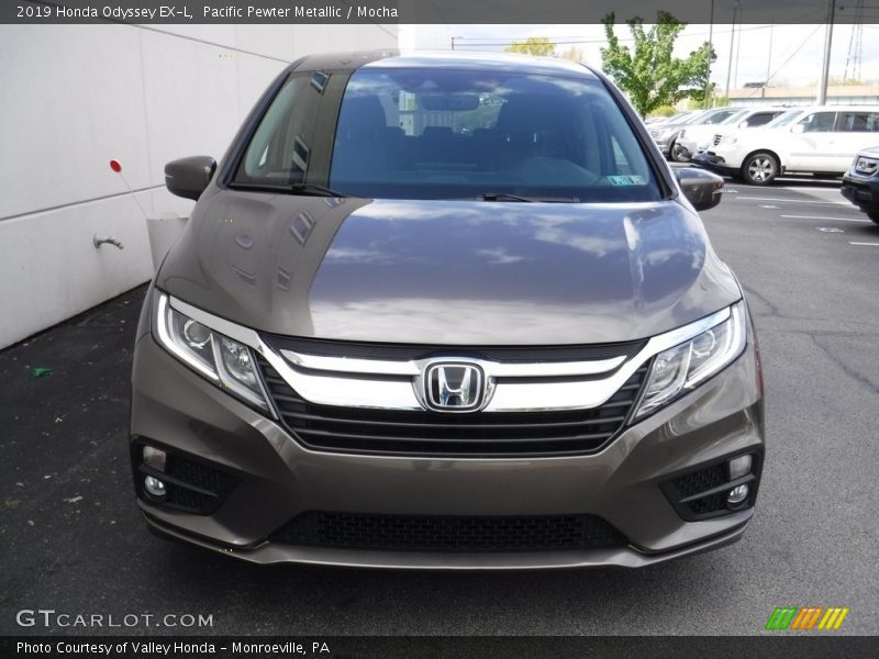 Pacific Pewter Metallic / Mocha 2019 Honda Odyssey EX-L
