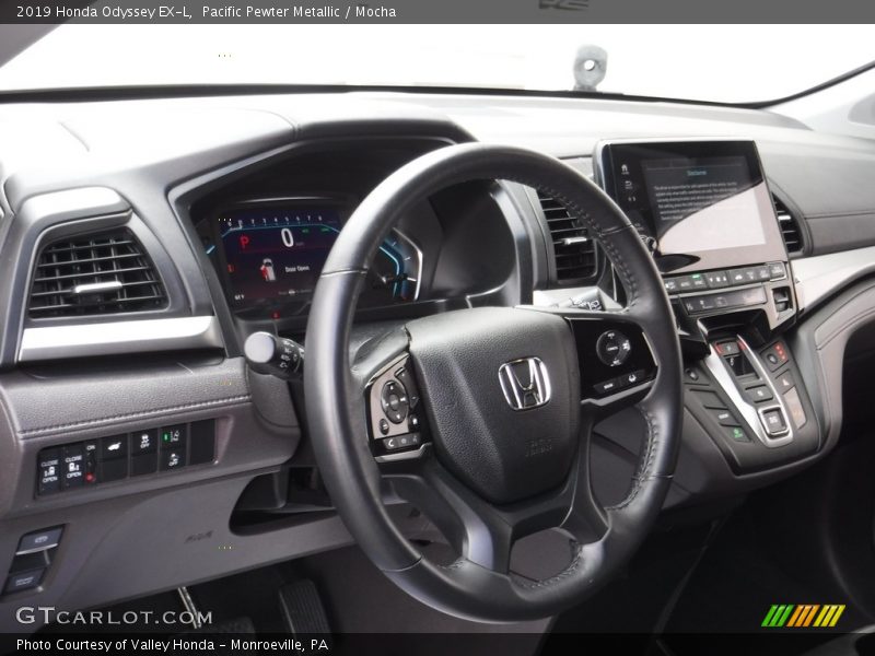 Pacific Pewter Metallic / Mocha 2019 Honda Odyssey EX-L