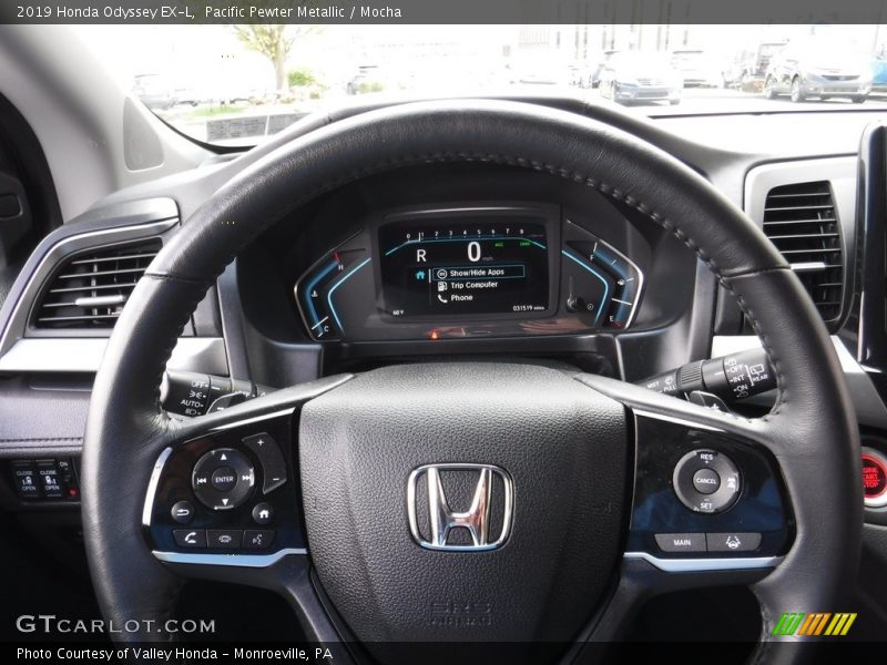 Pacific Pewter Metallic / Mocha 2019 Honda Odyssey EX-L
