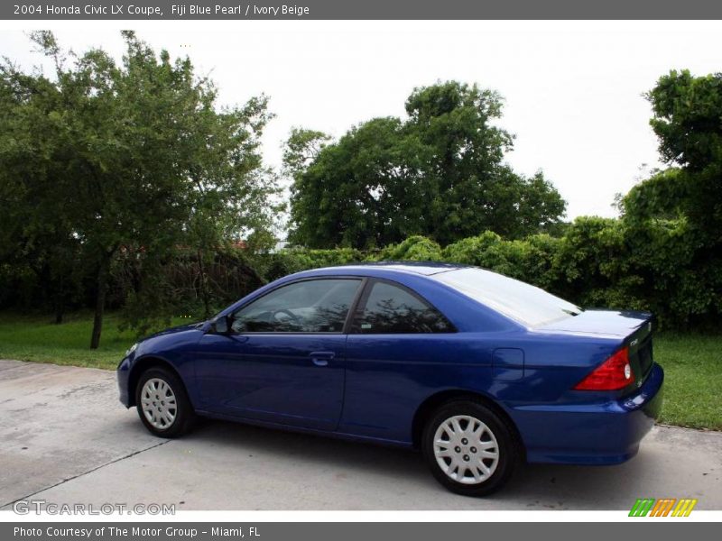 Fiji Blue Pearl / Ivory Beige 2004 Honda Civic LX Coupe