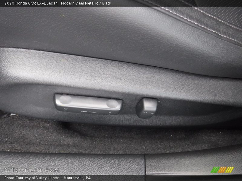 Modern Steel Metallic / Black 2020 Honda Civic EX-L Sedan