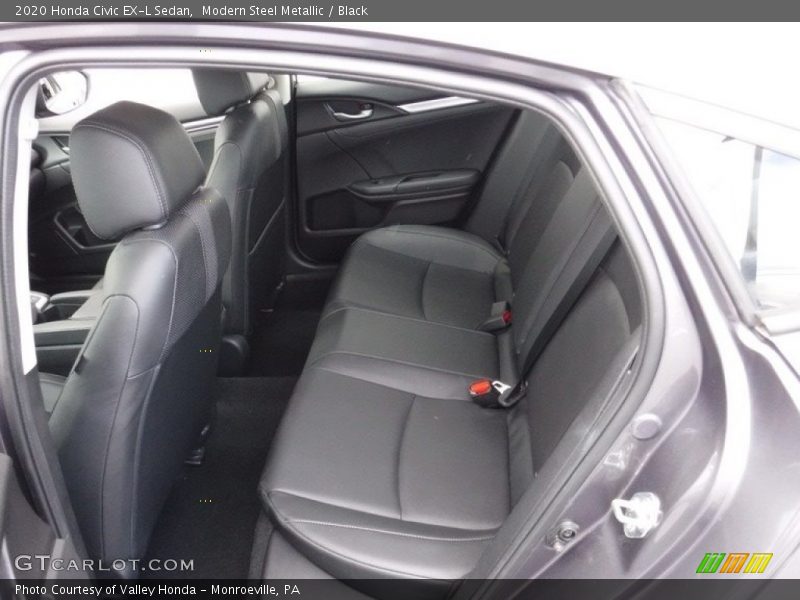 Modern Steel Metallic / Black 2020 Honda Civic EX-L Sedan