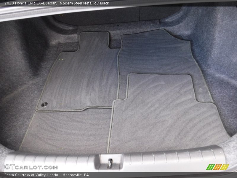 Modern Steel Metallic / Black 2020 Honda Civic EX-L Sedan