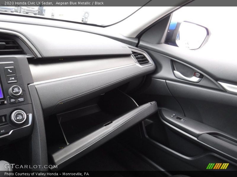 Aegean Blue Metallic / Black 2020 Honda Civic LX Sedan