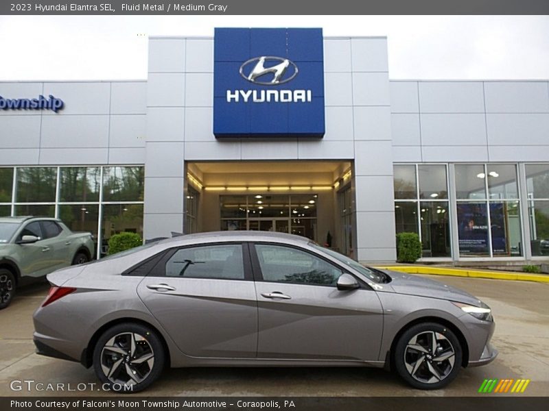 Fluid Metal / Medium Gray 2023 Hyundai Elantra SEL