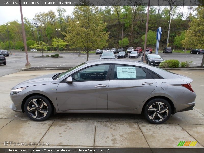 Fluid Metal / Medium Gray 2023 Hyundai Elantra SEL