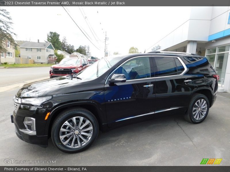 Mosaic Black Metallic / Jet Black 2023 Chevrolet Traverse Premier AWD