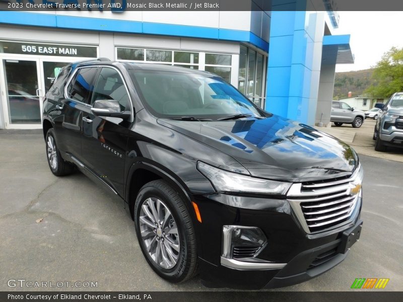 Mosaic Black Metallic / Jet Black 2023 Chevrolet Traverse Premier AWD