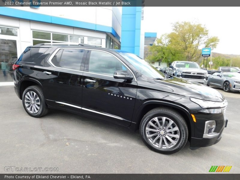 Mosaic Black Metallic / Jet Black 2023 Chevrolet Traverse Premier AWD