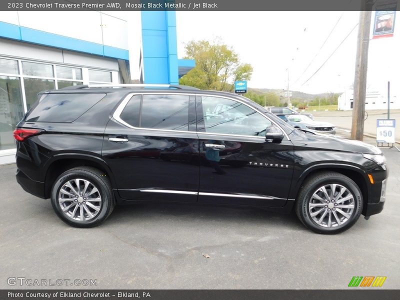 Mosaic Black Metallic / Jet Black 2023 Chevrolet Traverse Premier AWD