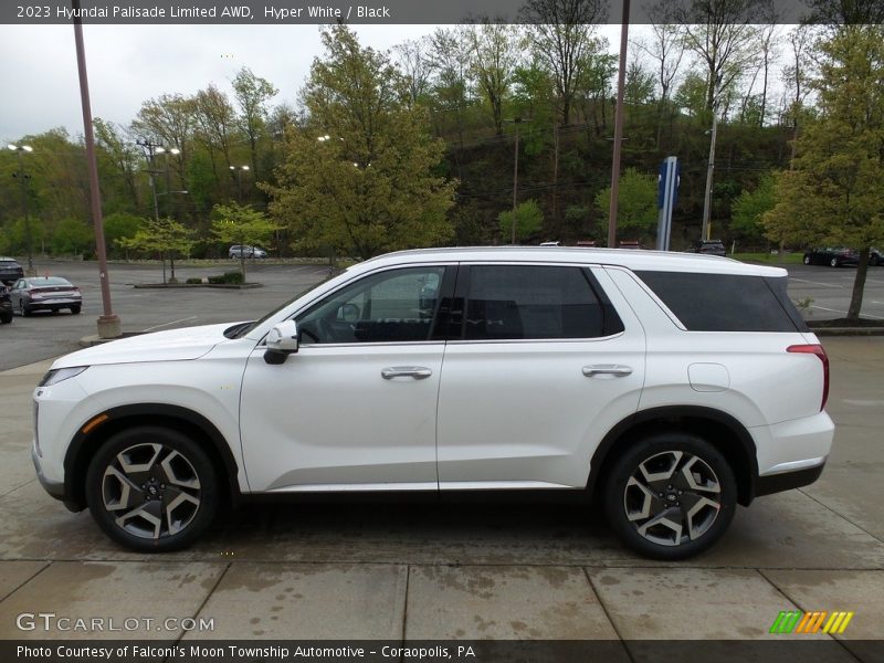 Hyper White / Black 2023 Hyundai Palisade Limited AWD