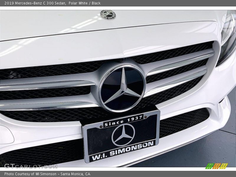 Polar White / Black 2019 Mercedes-Benz C 300 Sedan