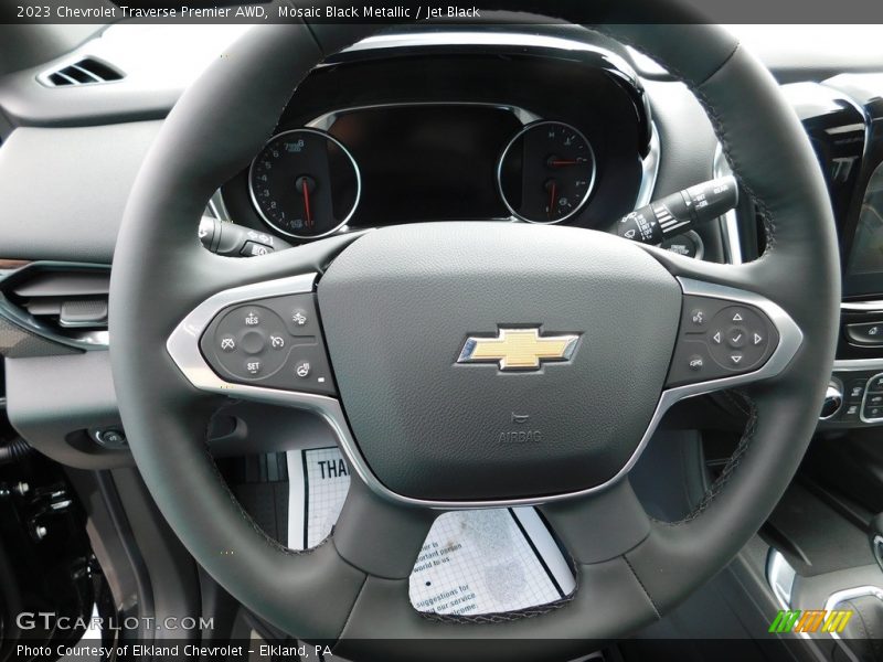 Mosaic Black Metallic / Jet Black 2023 Chevrolet Traverse Premier AWD