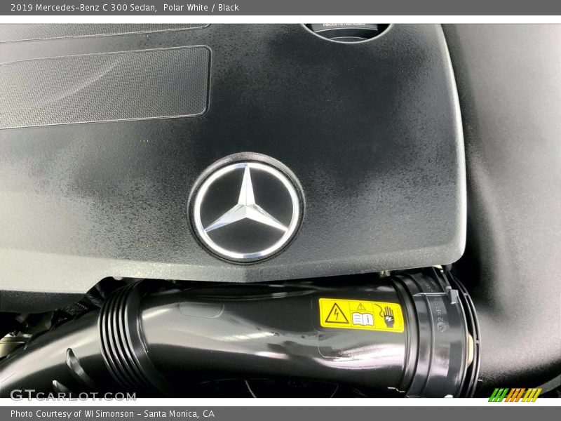 Polar White / Black 2019 Mercedes-Benz C 300 Sedan