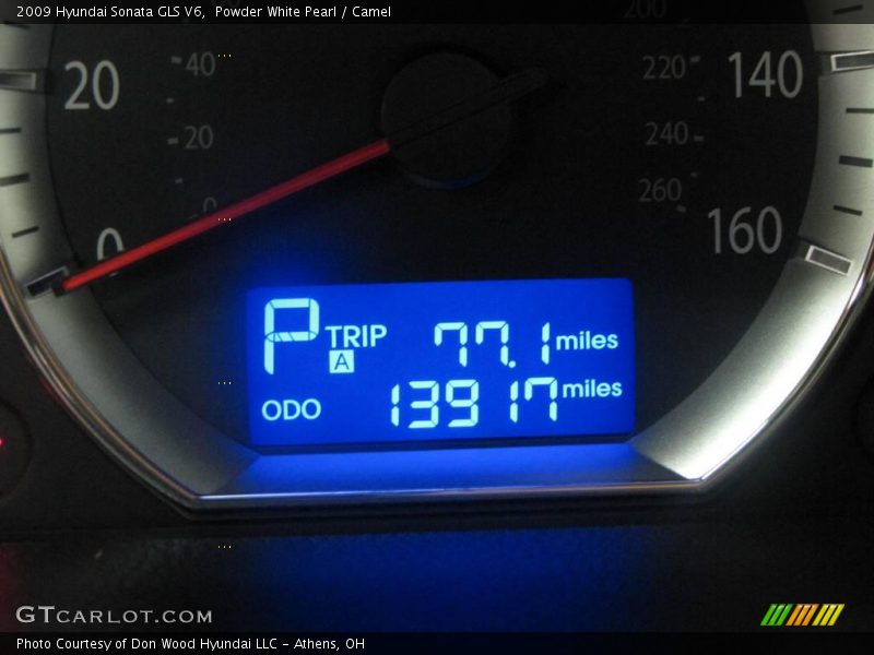Powder White Pearl / Camel 2009 Hyundai Sonata GLS V6