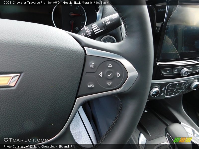 Mosaic Black Metallic / Jet Black 2023 Chevrolet Traverse Premier AWD
