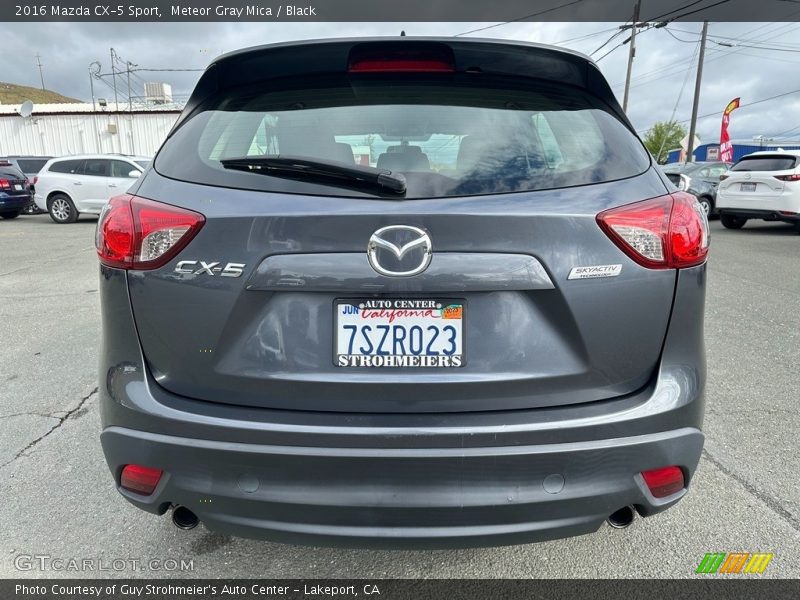 Meteor Gray Mica / Black 2016 Mazda CX-5 Sport