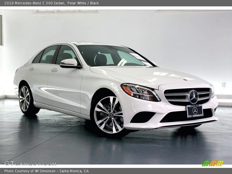 Polar White / Black 2019 Mercedes-Benz C 300 Sedan
