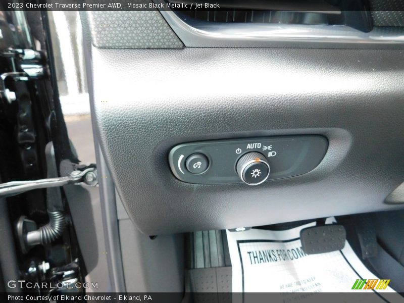 Mosaic Black Metallic / Jet Black 2023 Chevrolet Traverse Premier AWD