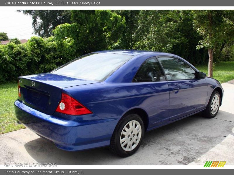 Fiji Blue Pearl / Ivory Beige 2004 Honda Civic LX Coupe