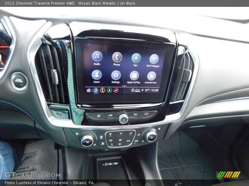 Mosaic Black Metallic / Jet Black 2023 Chevrolet Traverse Premier AWD