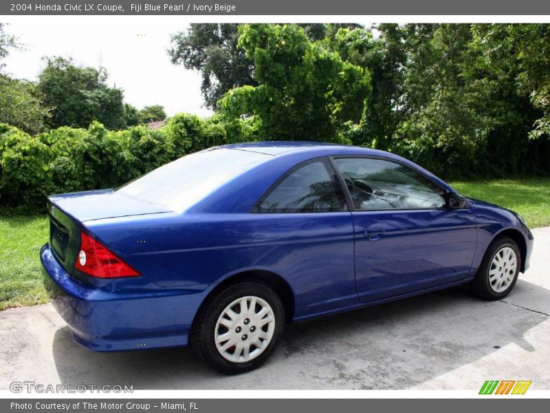 Fiji Blue Pearl / Ivory Beige 2004 Honda Civic LX Coupe