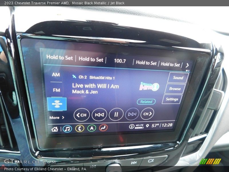 Mosaic Black Metallic / Jet Black 2023 Chevrolet Traverse Premier AWD