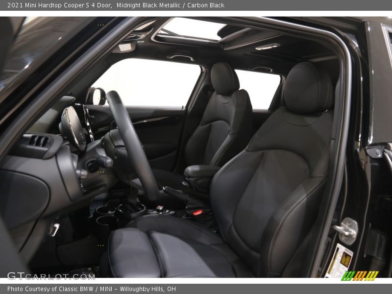 Midnight Black Metallic / Carbon Black 2021 Mini Hardtop Cooper S 4 Door