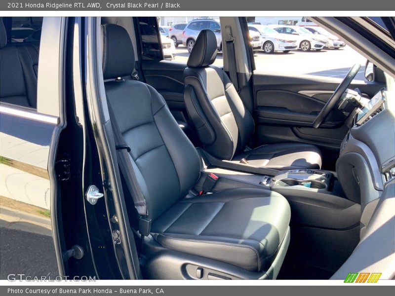Crystal Black Pearl / Black 2021 Honda Ridgeline RTL AWD