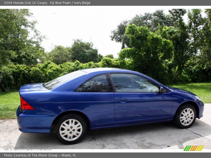 Fiji Blue Pearl / Ivory Beige 2004 Honda Civic LX Coupe