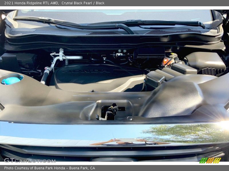 Crystal Black Pearl / Black 2021 Honda Ridgeline RTL AWD