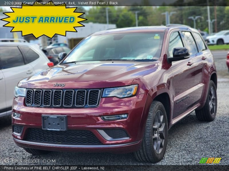 Velvet Red Pearl / Black 2020 Jeep Grand Cherokee Limited X 4x4