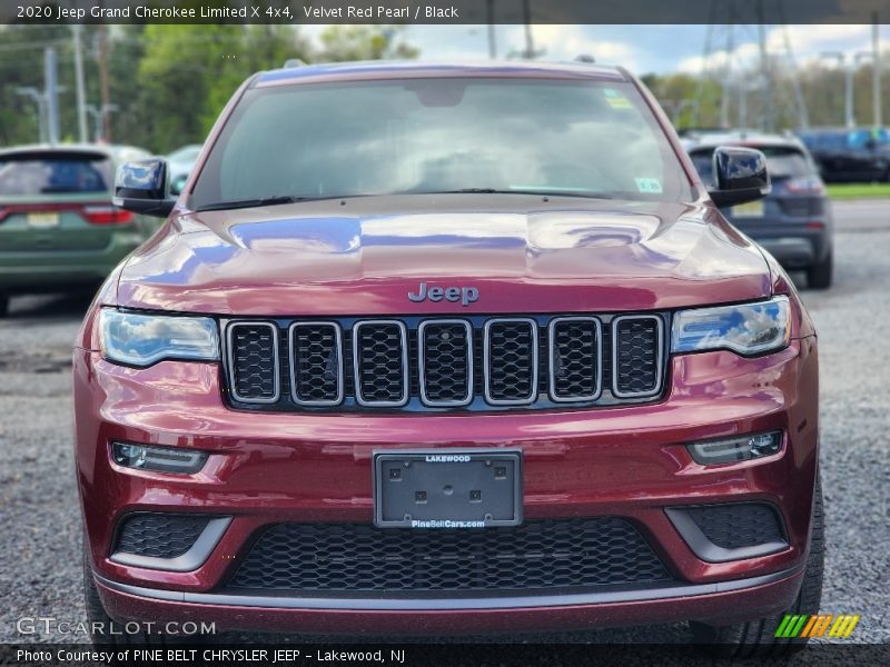 Velvet Red Pearl / Black 2020 Jeep Grand Cherokee Limited X 4x4