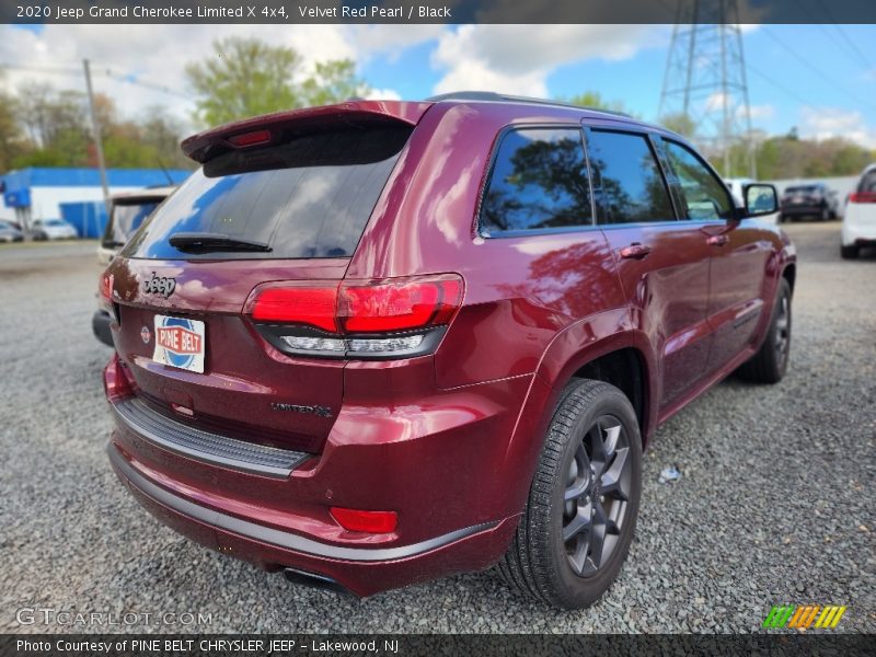 Velvet Red Pearl / Black 2020 Jeep Grand Cherokee Limited X 4x4