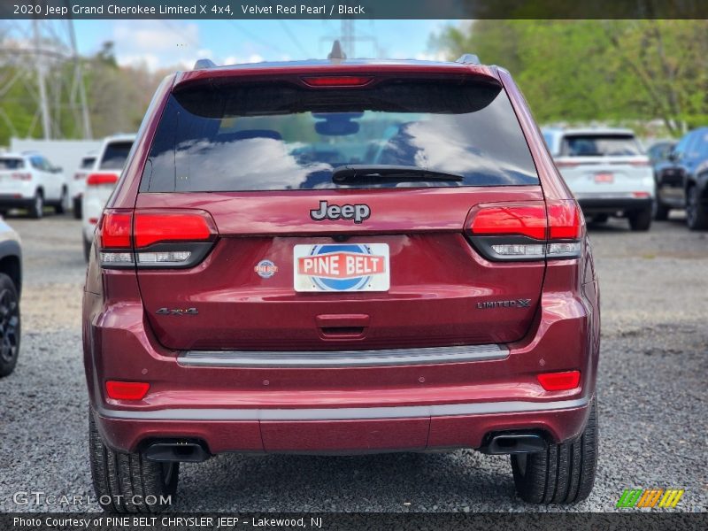 Velvet Red Pearl / Black 2020 Jeep Grand Cherokee Limited X 4x4