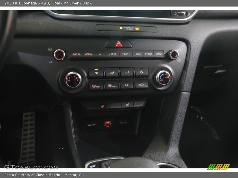 Controls of 2020 Sportage S AWD