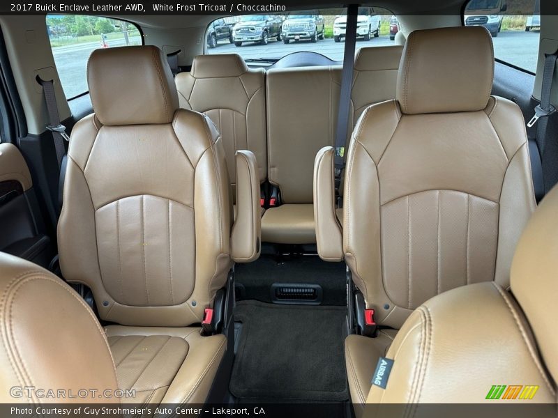 White Frost Tricoat / Choccachino 2017 Buick Enclave Leather AWD