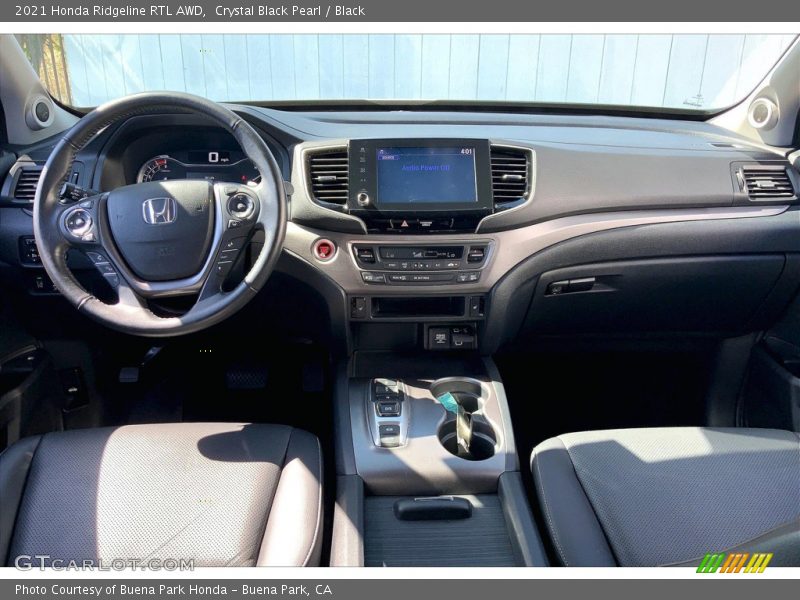 Crystal Black Pearl / Black 2021 Honda Ridgeline RTL AWD