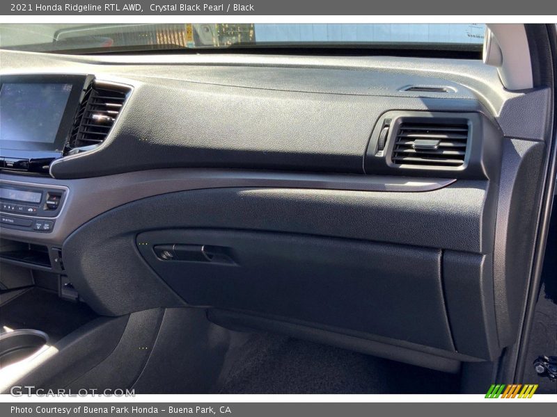 Crystal Black Pearl / Black 2021 Honda Ridgeline RTL AWD