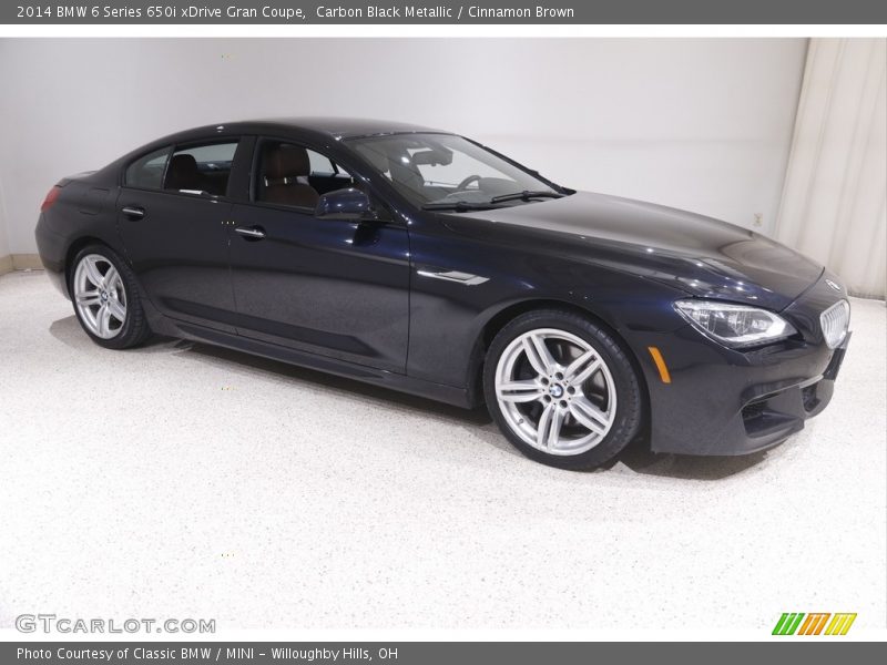 Carbon Black Metallic / Cinnamon Brown 2014 BMW 6 Series 650i xDrive Gran Coupe