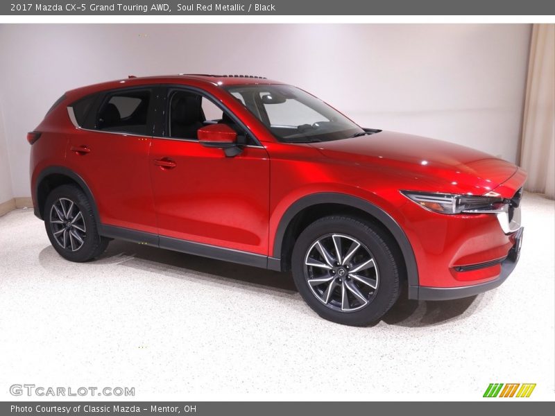 Soul Red Metallic / Black 2017 Mazda CX-5 Grand Touring AWD