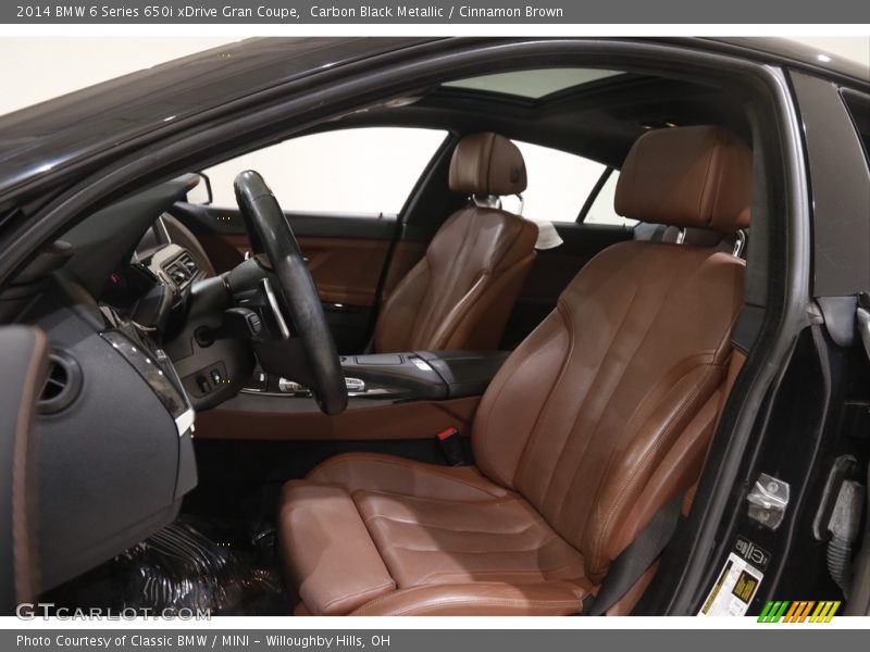 Carbon Black Metallic / Cinnamon Brown 2014 BMW 6 Series 650i xDrive Gran Coupe