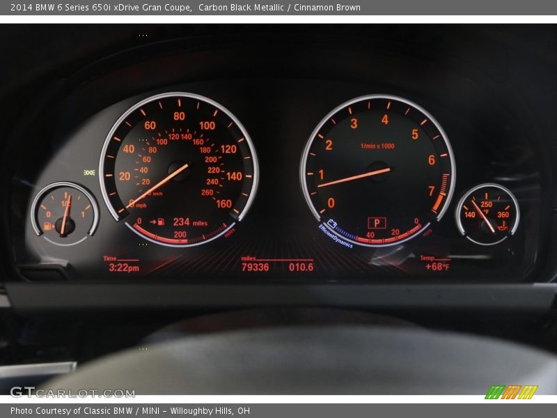 Carbon Black Metallic / Cinnamon Brown 2014 BMW 6 Series 650i xDrive Gran Coupe
