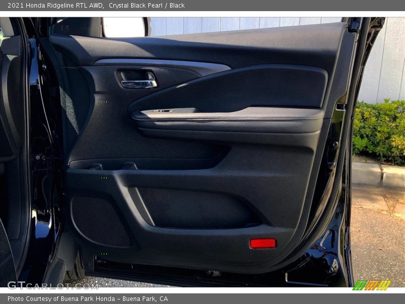Crystal Black Pearl / Black 2021 Honda Ridgeline RTL AWD