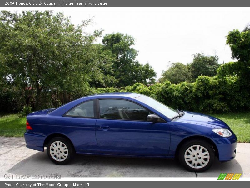 Fiji Blue Pearl / Ivory Beige 2004 Honda Civic LX Coupe