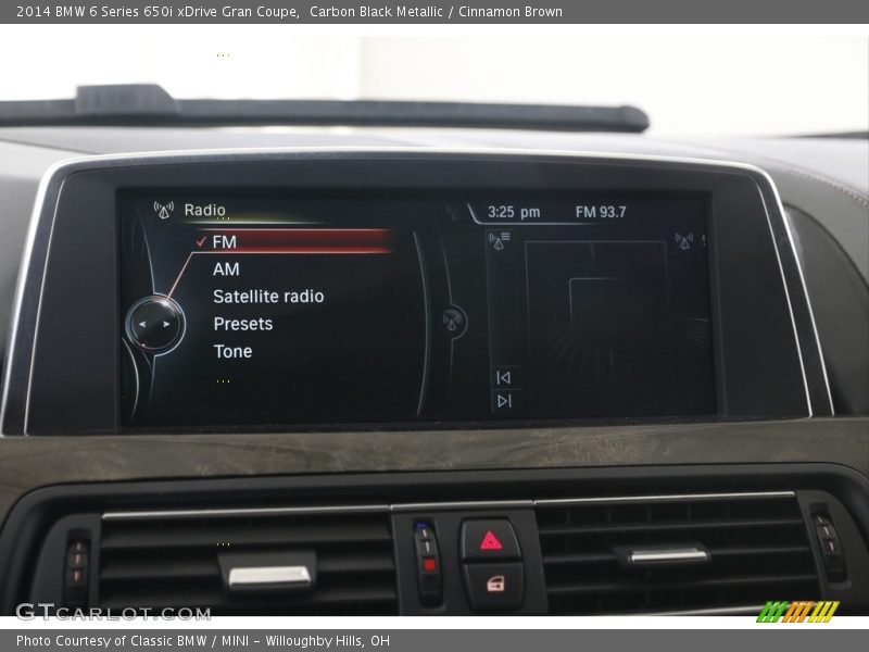 Carbon Black Metallic / Cinnamon Brown 2014 BMW 6 Series 650i xDrive Gran Coupe