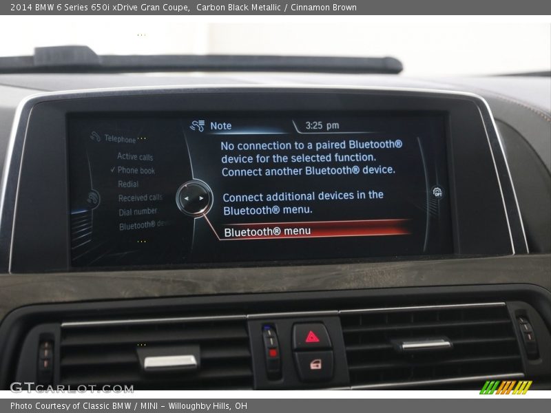 Carbon Black Metallic / Cinnamon Brown 2014 BMW 6 Series 650i xDrive Gran Coupe