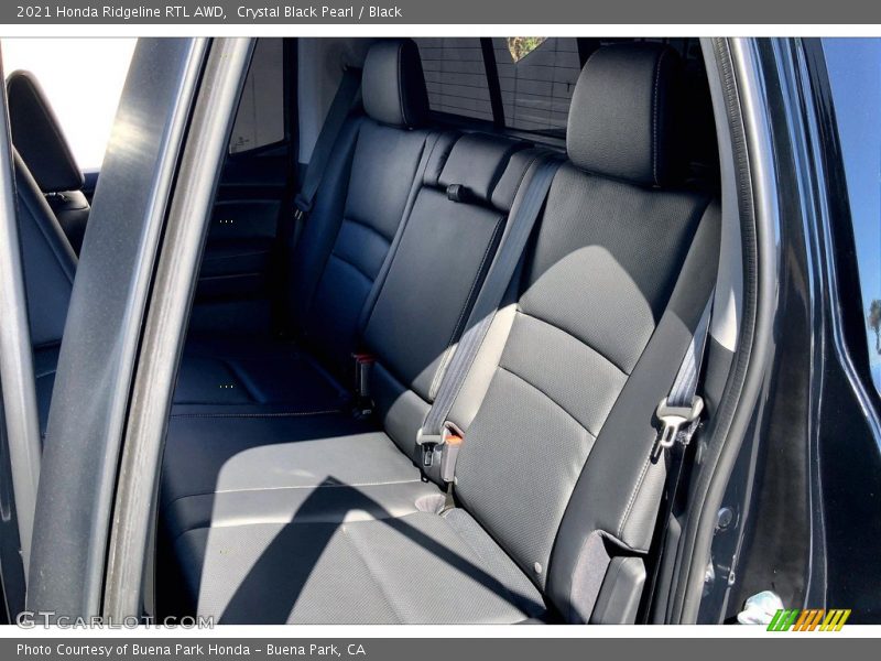 Crystal Black Pearl / Black 2021 Honda Ridgeline RTL AWD