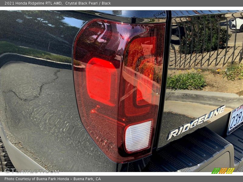 Crystal Black Pearl / Black 2021 Honda Ridgeline RTL AWD