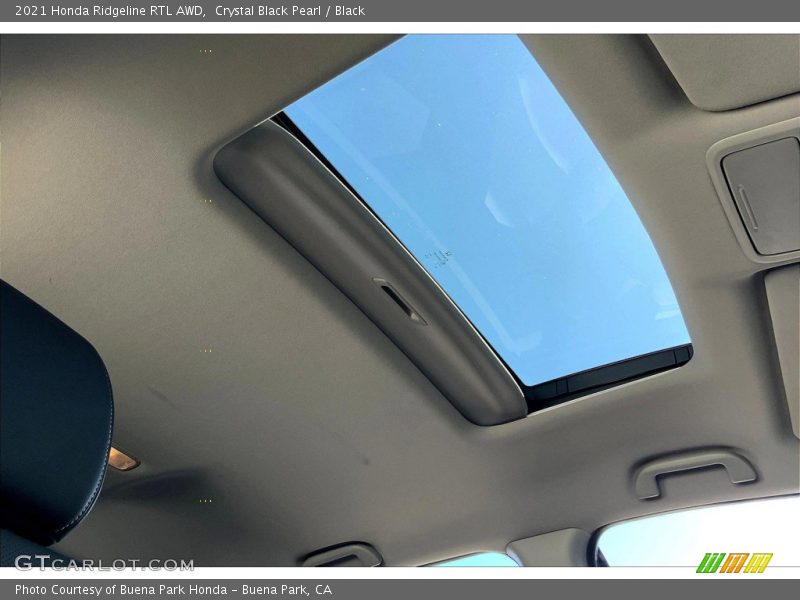 Crystal Black Pearl / Black 2021 Honda Ridgeline RTL AWD